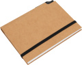 Notebook A6 squared NATALIA, brown