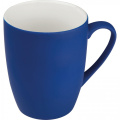 Ceramic mug soft touch 300 ml JUDYTA, blue