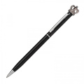 Metal pen with crown DYLAN, black