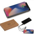 Power bank 8000 mAh wireless SEBASTIANO, black