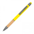 Metal soft touch touch pen BRYGIDA, yellow