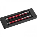 Writing set with pen and mechanical pencil KELLY, red