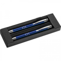Writing set with pen and mechanical pencil KELLY, blue