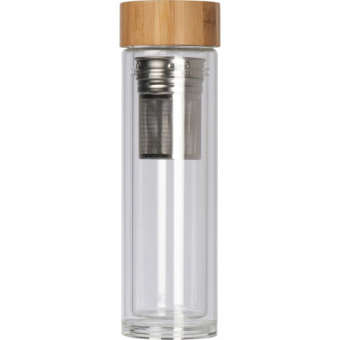 Glass thermal bottle 420 ml HENDRIK, product image