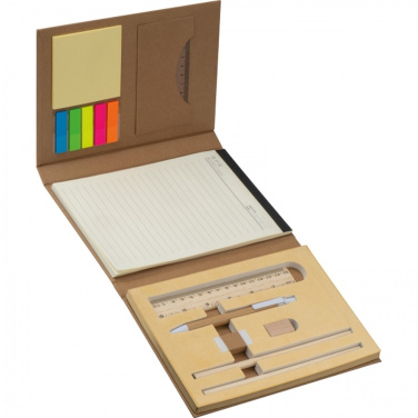 Folder with lined notebook and writing accessories CALVIN, product image