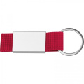 Metal keyring MARC, red