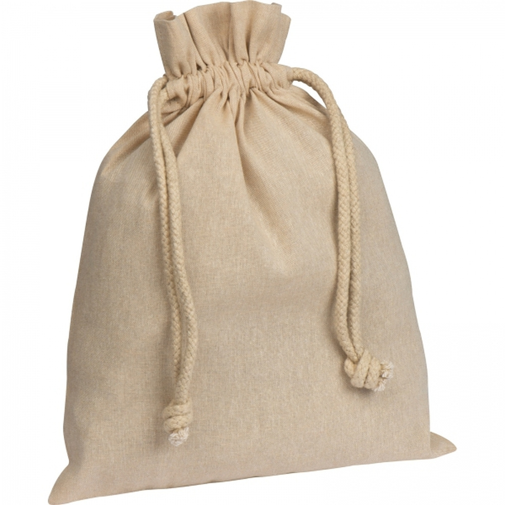 Cotton bag, small 110 g/m2 WARREN, beige, product image