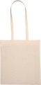 Cotton bag with long handles 140 g/m² GIOVANNI, natural