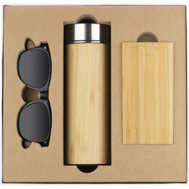 Set 350 ml bottle, glasses, 8000 mAh power bank EMILIA, product image