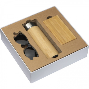 Set 350 ml bottle, glasses, 8000 mAh power bank EMILIA, product image