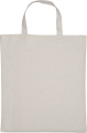Cotton bag with short handle 140 g/m² MARSHALL, grey