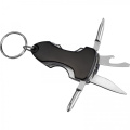 Multifunctional tool keyring INGEBORG, black