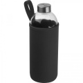Glass bottle with sleeve 1000 ml JESSICA, black