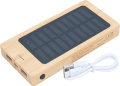 Power bank 8000 mAh solar VALENTINA, beige