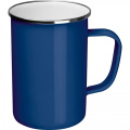 Enamel metal mug 550 ml GENE, blue
