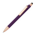 Plastic pen soft touch LENA, violet
