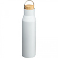 Thermal steel bottle 550 ml made of recycled steel MIRELLA, white