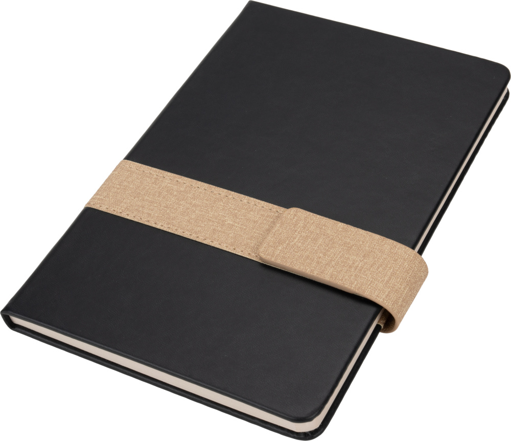 Notebook A5 lined DOUGLAS, black, product image