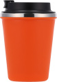 Thermal mug 350 ml with recycled coating METODY, orange