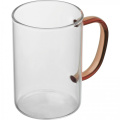 Glass mug 250 ml EDDA, red