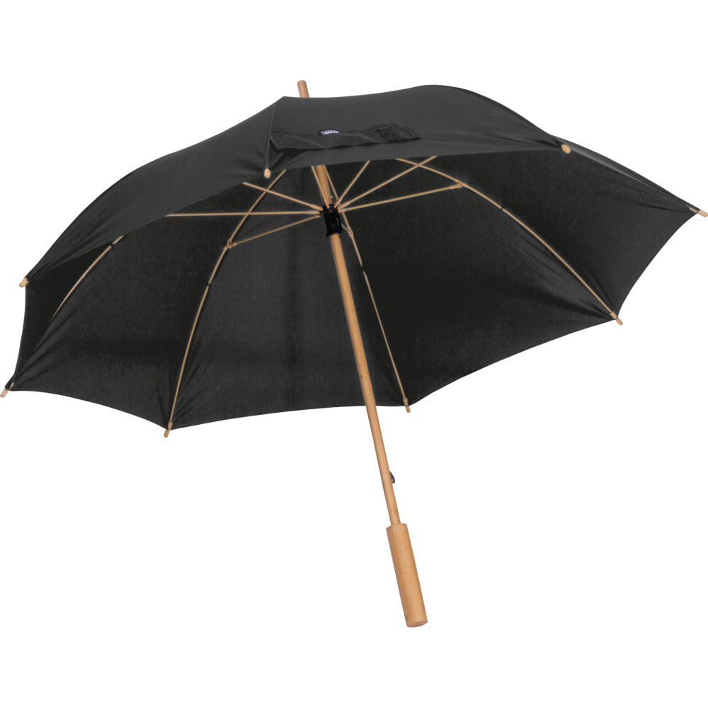 Manual RPET umbrella LETITIA, black, product image