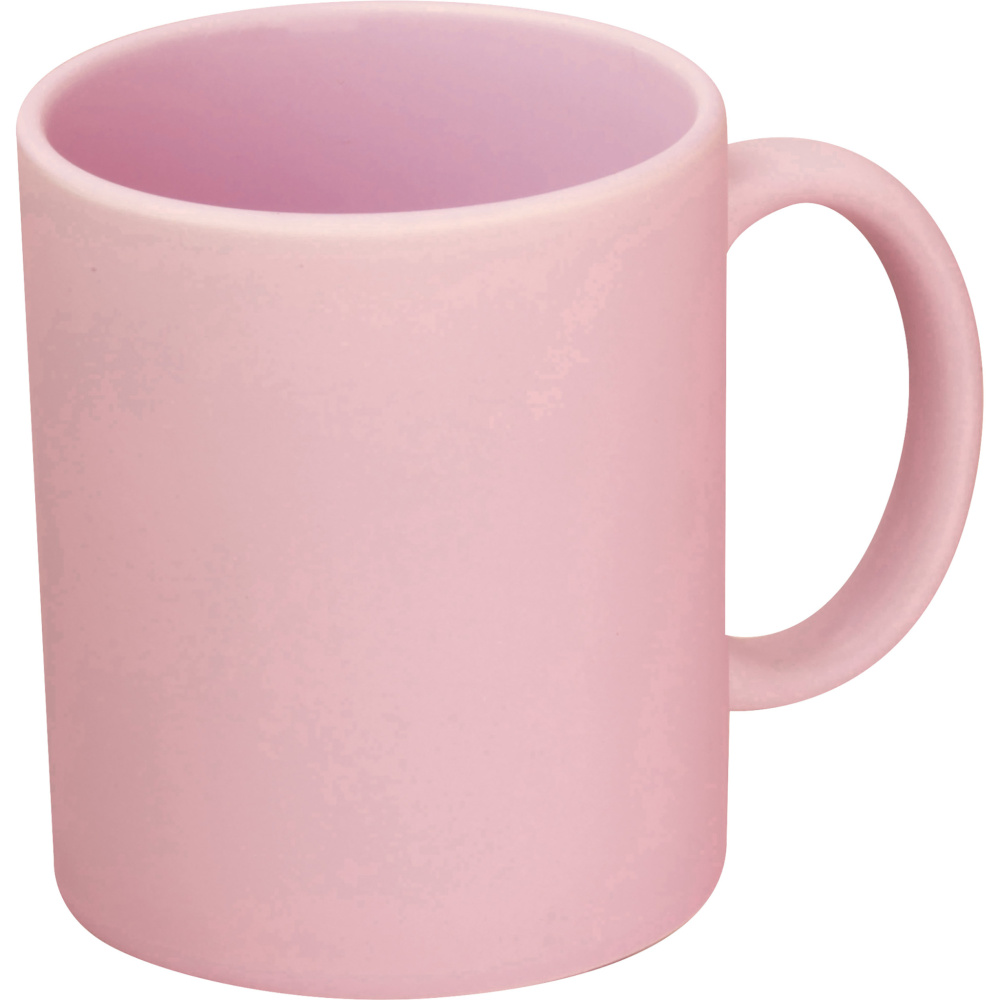 Matte ceramic sublimation mug ARIEL, pink, product image