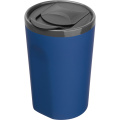 Ceramic soft-touch mug 400 ml TOMAS, navy blue