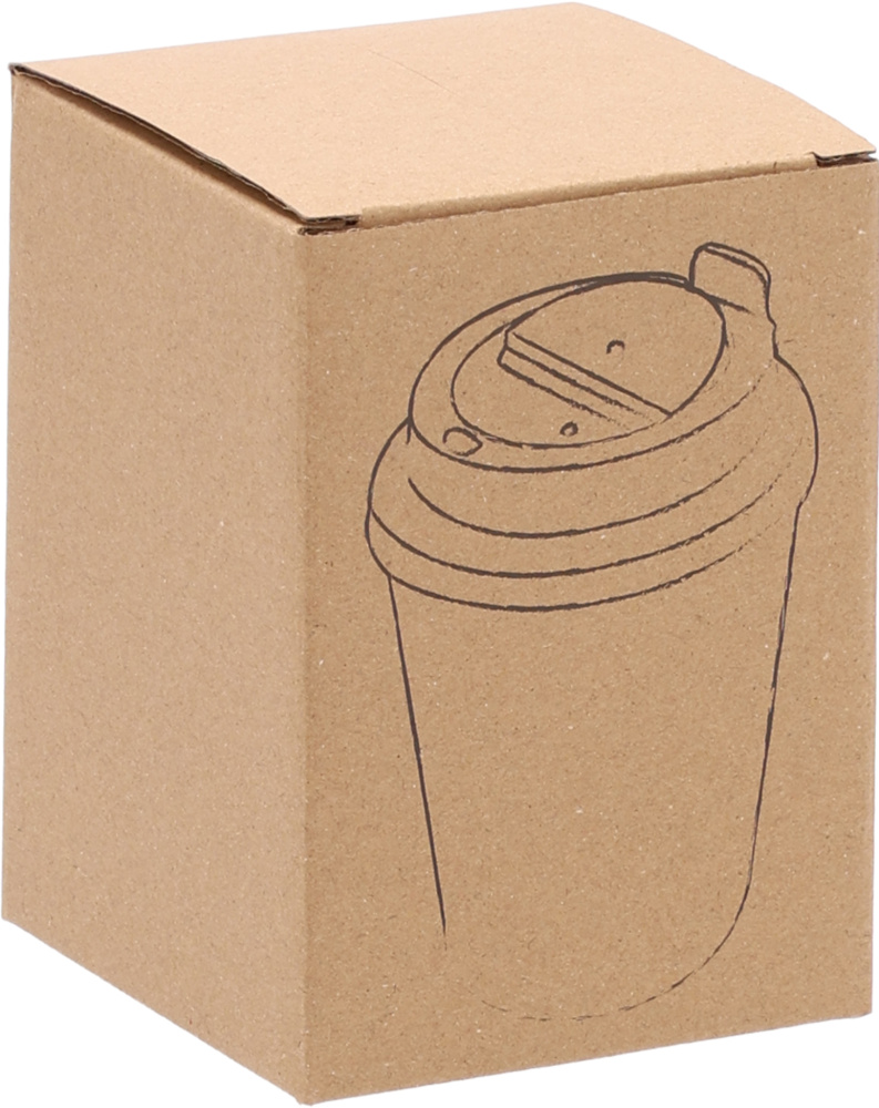 Thermal mug 350 ml with recycled coating METODY, turquoise, product image