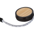 Round bamboo tape measure VINCENZO, black