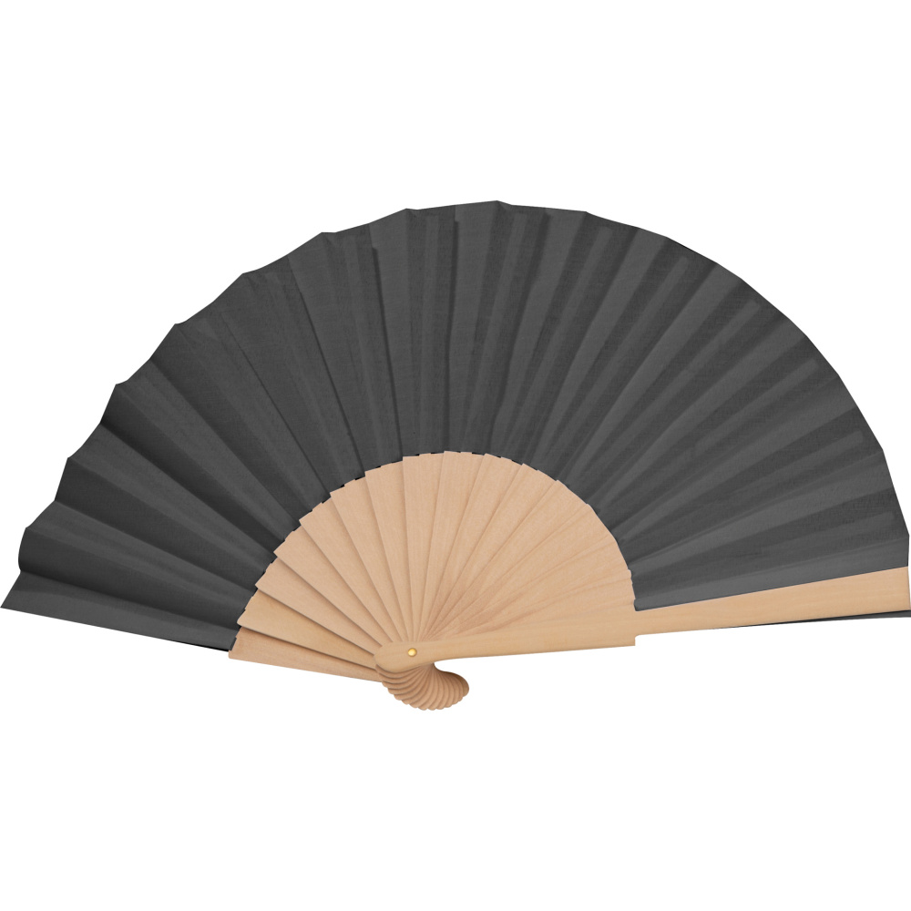 Foldable fan GERTA, black, product image