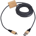 Fast charging cable 4in1, 3 m KRISTIN, beige