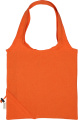 Foldable bag made of recycled cotton and polyester 118 g/m² ANJA, orange