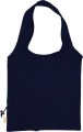 Foldable bag made of recycled cotton and polyester 118 g/m² ANJA, navy blue