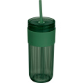 Straw cup 660 ml SOLEDAD, green