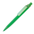 Soft-touch plastic pen ORLANDO, green