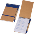 Notebook lined with pen EUGENIO, blue