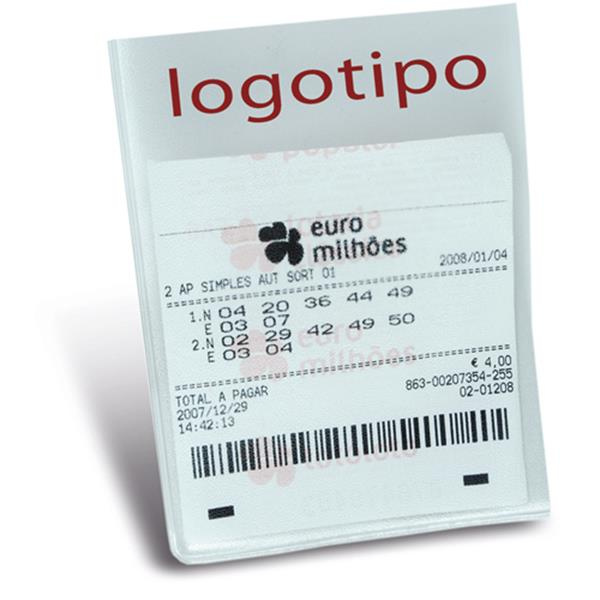 PVC lottery coupon pouch, A7 size / Gamedoc A7, Transparent, product image