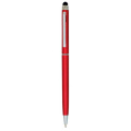 Plastic touch screen pen, with metal clip / Bric, Burgundy