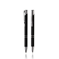 Plastic ball pen, with metal clip / Admix, Black