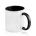 Bicolour ceramic mug for sublimation / Popmug, Black
