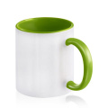 Bicolour ceramic mug for sublimation / Popmug, Light green