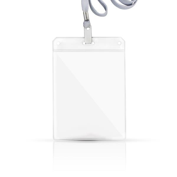 PVC badge with polyester lanyard / Badgeyard, product image