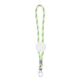 Tubular key holder with adjustment and carabiner / Stry, Light green