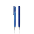 Plastic ball pen, with metallic colour / Elli, Royal blue