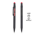 Aluminium ball pen, coloured touch / Touchy, Red