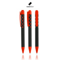 Rubberized plastic ball pen / Bubble, Red