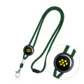 Adjustable polyester tubular lanyard, with security closure / Tep, Green