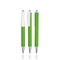 Plastic ball pen, with large clip / Hexica, Light green
