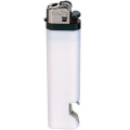 Disposable lighter with bottle opener / Opener, White