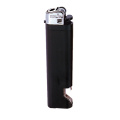 Disposable lighter with bottle opener / Opener, Black